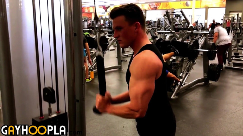 Gay Hoopla: Real Gym Locker Room Hookup Fitness