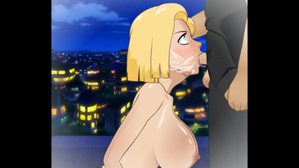 Hentai produce: Android 18 gardła przejebane kulki głęboko przez wielki gruby kutas z...