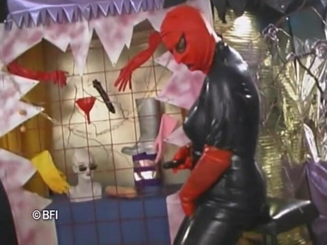 Bizzar hardcore party: Fresh young hard dick and cum fast in their latex...