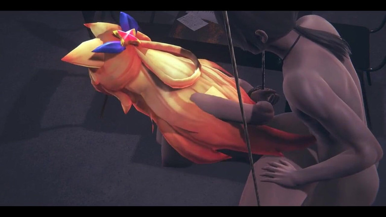 HentaiTubes: Lol Hentai - Ahri Star Guardian fodida amarrada - japonês asiático manga...