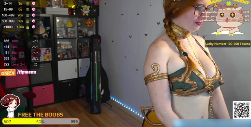 Veronikavonk: Gorąca laska Leia Organa Cosplay Z Gwiezdnych Wojen pokazuje swoje...