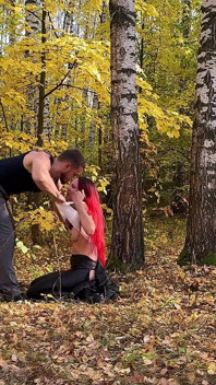Lonely and Scared Fucked in the Woods
