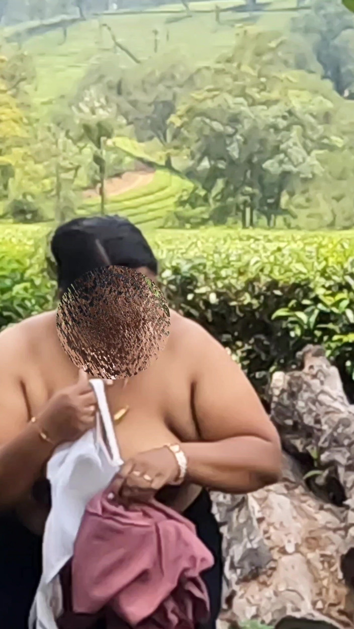 Anne Ipe: Desi Wife Enjoying Nude Show at Balcony on Her Vacation