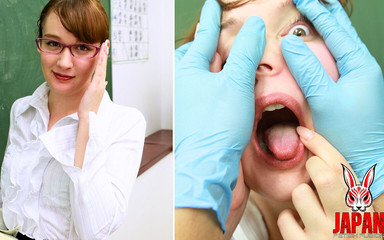 Japan Fetish Fusion: Głupia twarz lekcja francuskiego z Luroą Clara