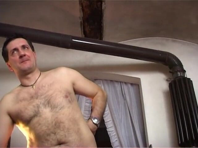 Old PIGS XXX: Horny granny with stockings in a gangbang action