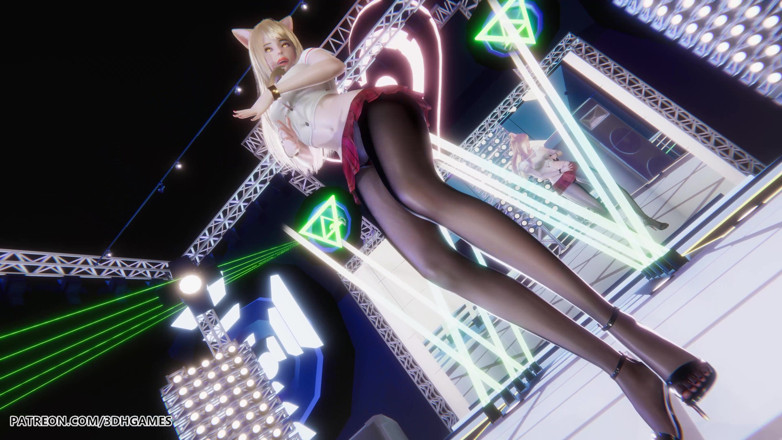 3D-Hentai Games: I Ren - Butt - Ahri Sexy Striptease