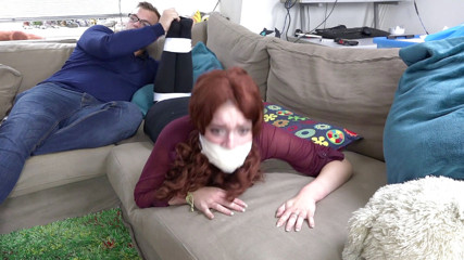 Restricting Ropes: Luna Grey - Gag horny chick bound gagged tickling