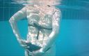 Maria Old: Hot Granny Flashing Pussy in Bikini Underwater