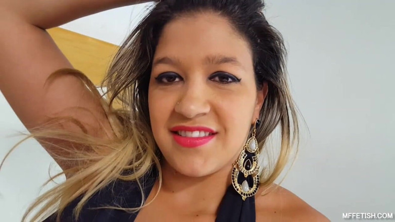 Sapphic Latinas: Livia and hard jumps on slave's face