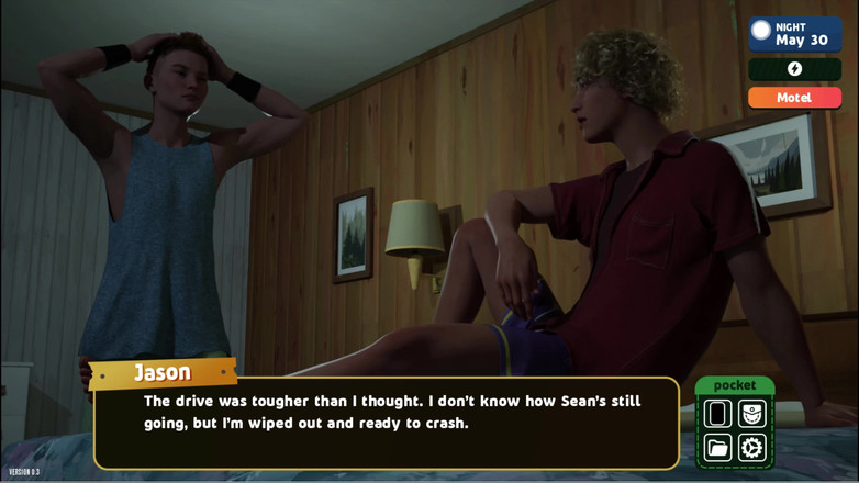 Pride is no Shame: Urlaub 3 Chase masturbiert im hotelzimmer