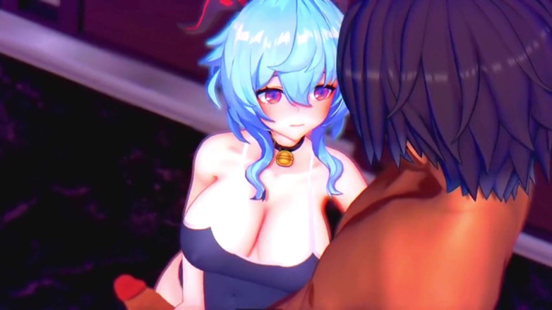 NSFWOtaku: Genshin Impact - Ganyu’s Sloppy Blowjob and Squirting Orgasm - 3D Hentai Animations