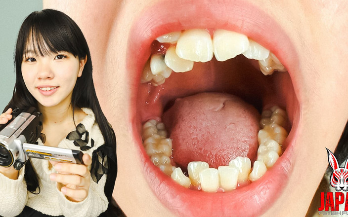 Japan Fetish Fusion: Selfie de lengua y boca de chica amateur Kanako