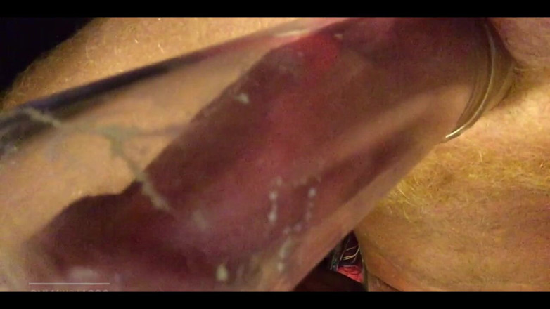 RobertLacrosse: Close up, Cock Engorged in Tube 30 Plus Minutes