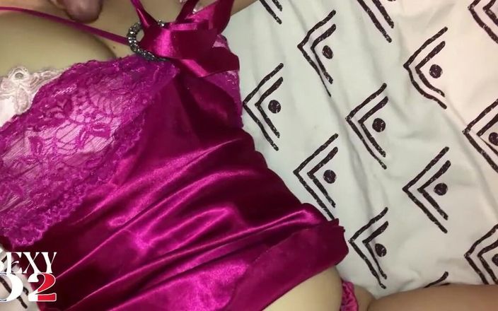 Sexy O2: 1637 - saten kırmızı elbise, Tanga, beyaz sürtük, domaltmalı, bakış açısı,...