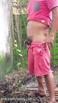 Shemale, Ladyboy Sissy Slave Piss Outdoors Kompilacja