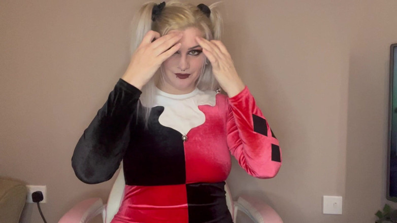 EeveeXo: Prova a non sditalino sfida harley quinn cosplay