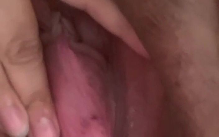 Real HomeMade BBW BBC Porn: WildEnglishBBW rubbing my clit spreading my dripping wet pink pussy
