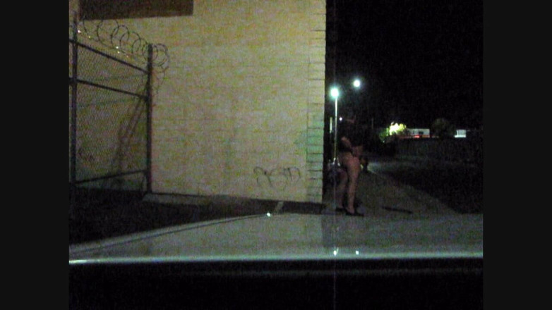 The porky pervert: Noční mrdka na chodníku