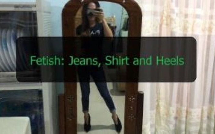 Yalla Alexa: Фетиш: джинсовая рубашка и каблуки