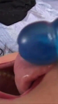 Hairy BBW chick loves to masturbate with her dildo toy