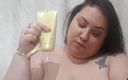 Lora BBW: Putting Lotion on My Huge Tits