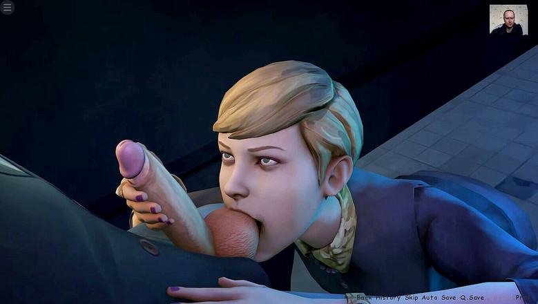 3DXXXTEEN2 Cartoon: Awek menelan sperma selepas blowjob dan handjob di tandas - lucah 3D -...