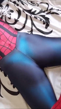 New SpiderGirl costume blowjob