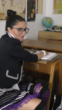 Pixiee; Stroke & Cum All Over Her Face & Glasses