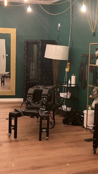 Hot Fetish Session with Dominant Babes and Submissive Stud