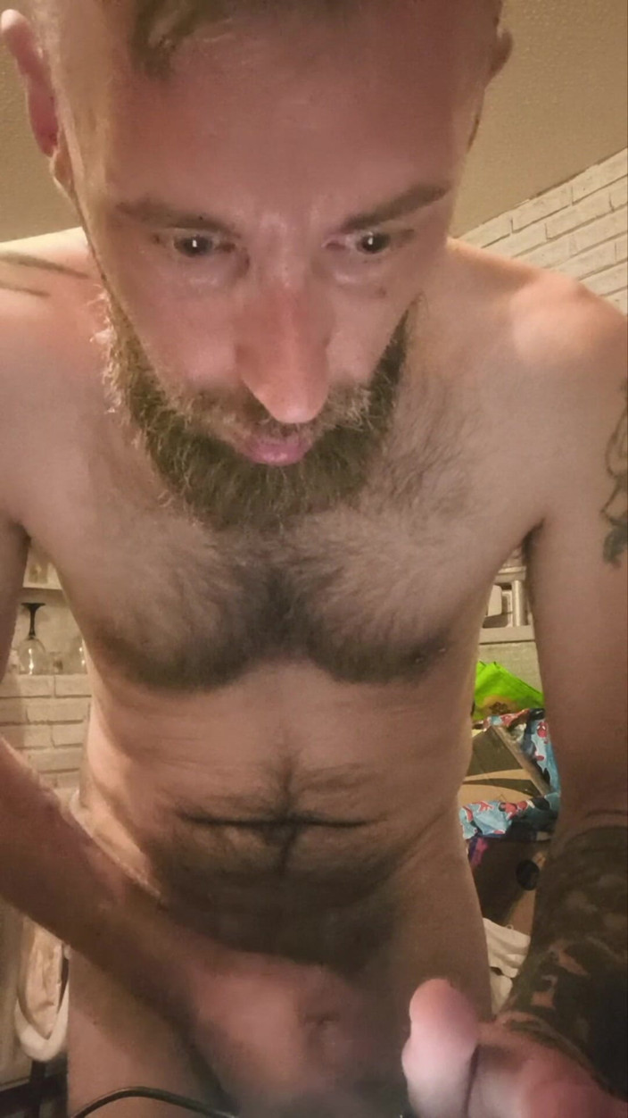 Smoking stoker: Wanking My Big Hard Dick and Smoking a Cigarette