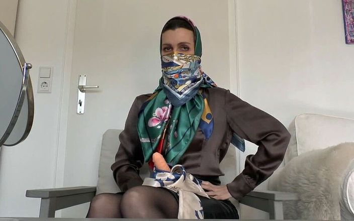 Lady Victoria Valente: Headscarf and Cloth Mask Fitting - You&amp;#039;re on Jerk-off Duty Today!