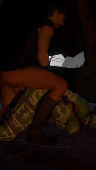 Pounding a Tribal Orc Woman Only to Cun on Her Tits