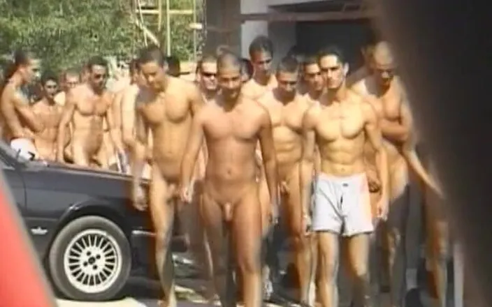 Planete Francaise: Magnificent French Blonde Sucks Several Big Dicks in Outdoor Gangbang