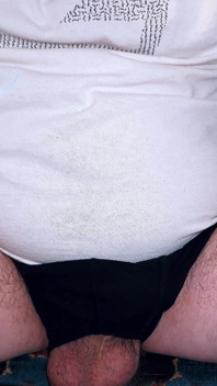 Stipping Stepdaddy on Hamster Cam - Hairy Belly, No Cum