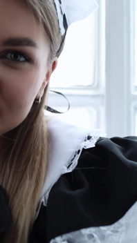 Doggystyle Fucking Cute Costume Girl and Cum Facial - POV