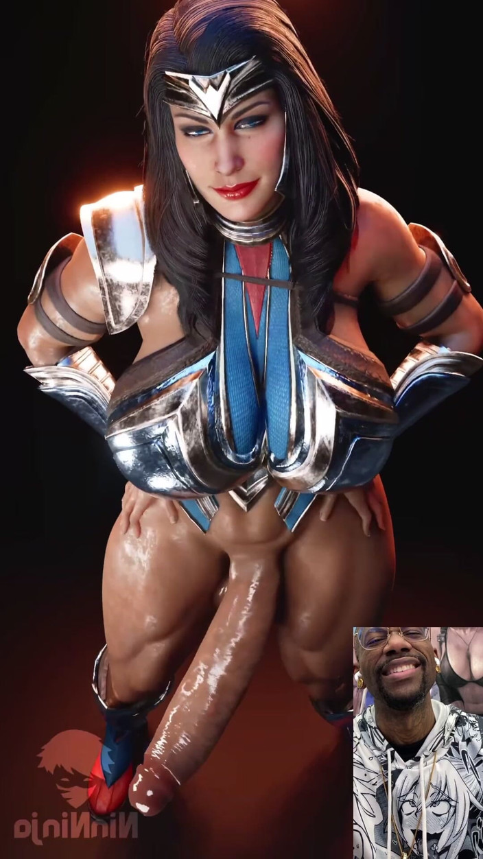 L6RD7BLU3 FUTA: Transgender wonder woman ngentot kontol basahnya di depan wajahmu