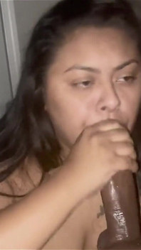 Queen Monica Gets Her Face Painted in Cum