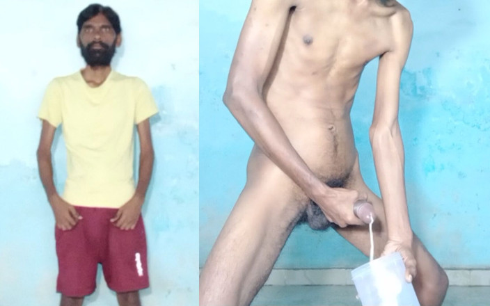 Rajesh Playboy 993: Rajesh Playboy 993 Masturbating Big Cock and Cumming in the Jar....