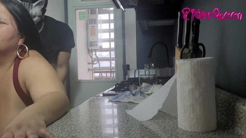 Riderqueen: Stepmon in Kitchen - Video for Fans - BBW Stepmom MILF Stepson