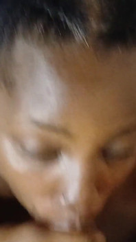 I Spent so Much Shopping Now This Ebony Slut Repay You with Blowjob Cumload on My Black Big Boobs - Mastermeat1