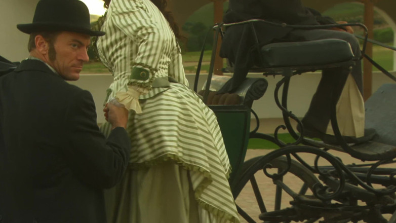 Worldwide Sex Movies: Sesso in carrozza nel selvaggio west - la mora riccia in...