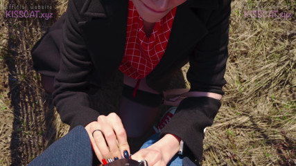 KissCat: Let's walk in nature - agent pickup Russian student to real...