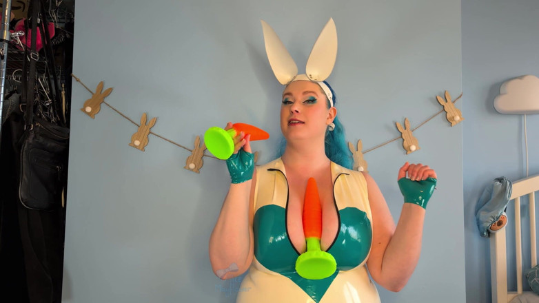 Alice_Mayflower_Scottish: Bunny Domme Ass Stuffing JOI - Solo Girl