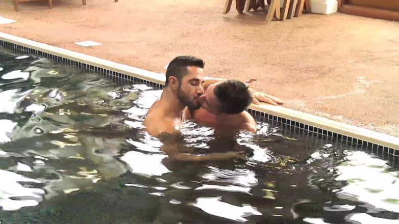 UK Hot Jocks: Cool Pool-side Fuck