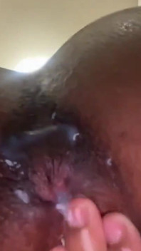 Jamaican Girl Digging in Ass Hole