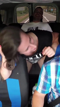 Fucking in a taxi