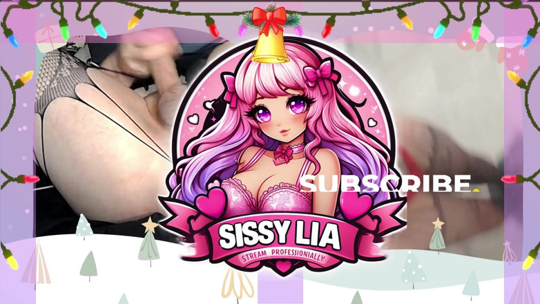 Sissy Lia: 이 캠 보지의 2023 Naughtylist를 검사하는 Santa Claus - 딜도, 플러그 및 섹스 머신이 사용 중
