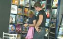 Public Entertainment: Blonde fucking a guy in a book store
