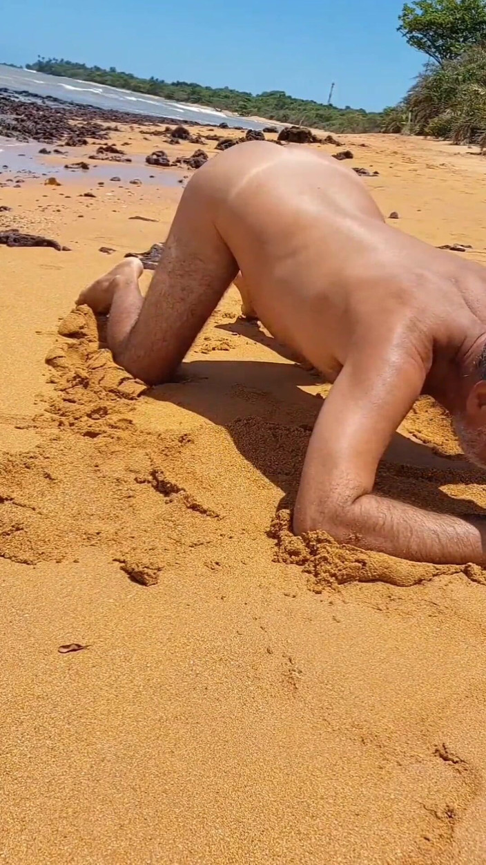 Ladysilvas: Ladysilva het röv på stranden