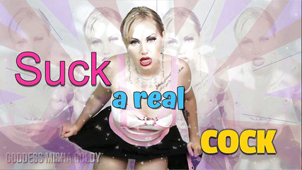 Goddess Misha Goldy: "Tant d'hommes aimeraient utiliser ta bouche ! Arrête de rêver - suce...